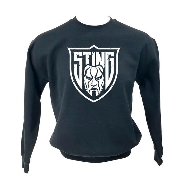 STING Wrestling Big Logo Pullover Crewneck Sweatshirt - rock rap metal punk 90s - Picture 1 of 3